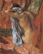 Edgar Degas bathing lady oil painting artist